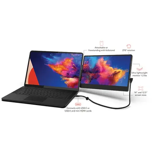 SideTrak® Swivel HD 12.5″ Attachable Portable Monitor