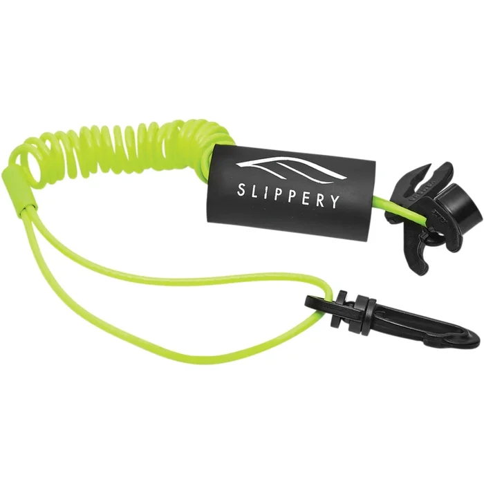 SLIPPERY 4850-0078 Kill Switch Lanyard Lanyard with Snap Hook – Kill Switch – Neon Yellow