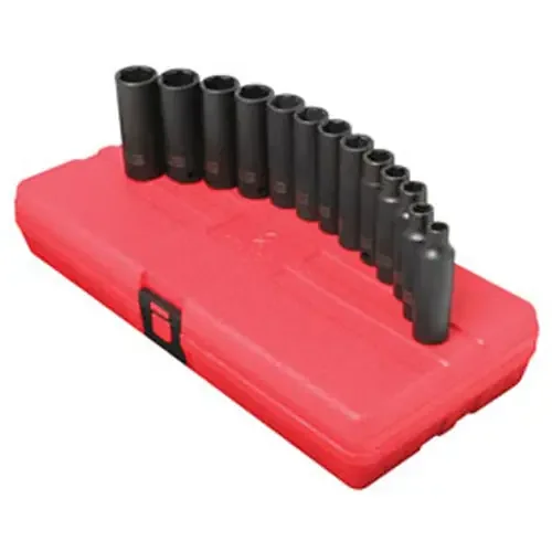 Sunex Tools 3/8″ Drive 13 Pc. Metric Deep Impact Socket Set – 3359