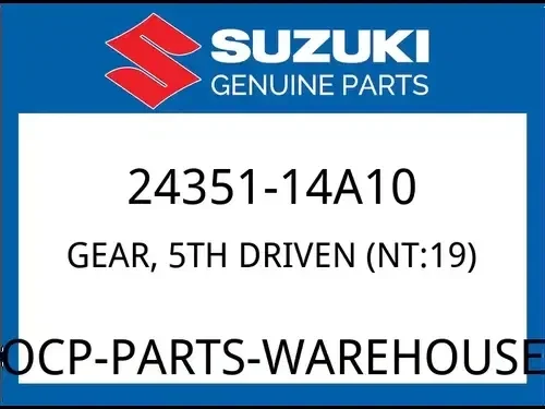 Suzuki OEM Part 24351-14A10 GEAR,5TH DRIVEN (NT:19)