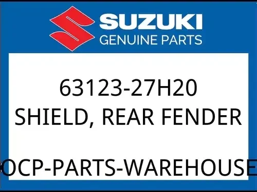 Suzuki OEM Part 63123-27H20 SHIELD, REAR FENDER