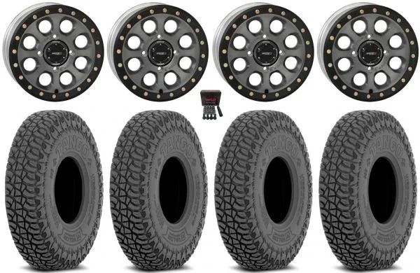 System 3 SB-7 15″ Wheels Titanium (5+2) 32″ Tango Tires Can-Am Maverick X3 / Honda Pioneer 1000 / Talon