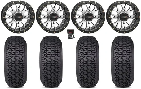 System 3 ST-3 14″ Wheels Machined 30″ Regulator 2 Tires Polaris RZR XP 1000 / PRO XP / Ranger XP 900/1000