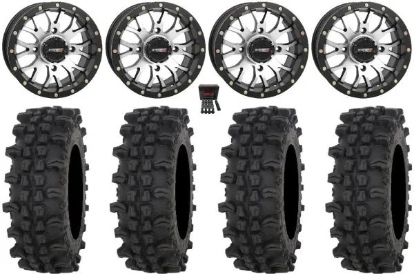 System 3 ST-3 Machined 14″ Wheels 30″ ACP Tires Polaris Sportsman / RZR / Ranger