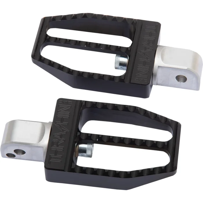 THRASHIN SUPPLY CO. 1620-2098 TSC-2019-1-SR Militant Footpegs – Rear Militant Footpegs – Black – Softail