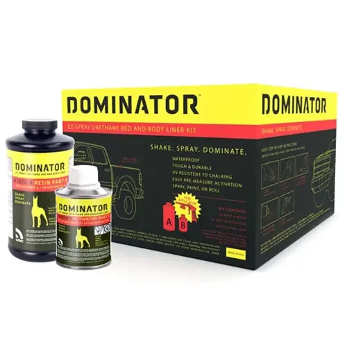 USC Dominator EZ-Spray Urethane Bed and Body Liner Kit, Black – 2000-2