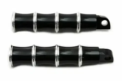 V-Twin Black Tribal Style Footpeg Set 27-1061