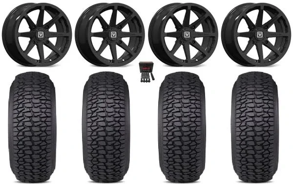 Valor V01 15″ Wheels Black 32″ Regulator 2 Tires Polaris RZR XP 1000 / PRO XP / Ranger XP 900/1000