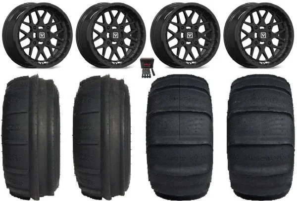 Valor V03 15×7/15×10 Wheels Black 32″ Sand Stripper TT/XL HP Tires Can-Am Maverick X3 / Honda Pioneer 1000 / Talon