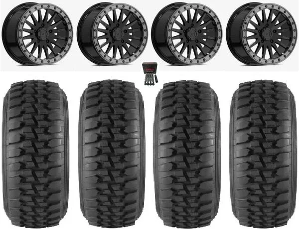 Valor V06 Bdlk 15″ Wheels GB 33″ Desert Series Tires CFMoto UForce U10 Pro / U10 XL Pro / ZForce Z10 / Z10-4