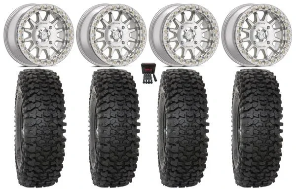 Valor V09 Beadlock 15″ Wheels Mh 35″ RC500S Sticky Tires Polaris Sportsman / RZR / Ranger