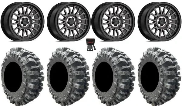 Valor V14 14″ Wheels Dark Tint 31″ Bogger Tires Polaris RZR XP 1000 / PRO XP / Ranger XP 900/1000
