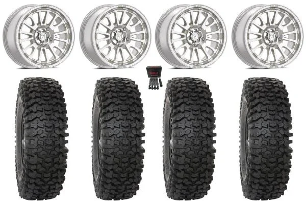 Valor V14 15″ Wheels Machined 32″ RC500 Tires CFMoto UForce U10 Pro / U10 XL Pro / ZForce Z10 / Z10-4