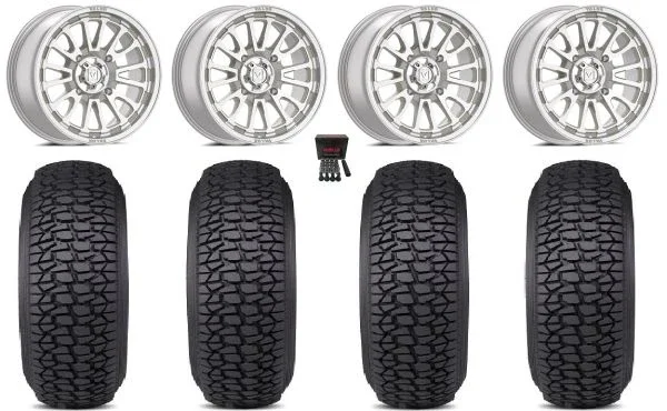 Valor V14 15″ Wheels Machined 33″ Regulator 2 Tires Can-Am Maverick X3 / Honda Pioneer 1000 / Talon