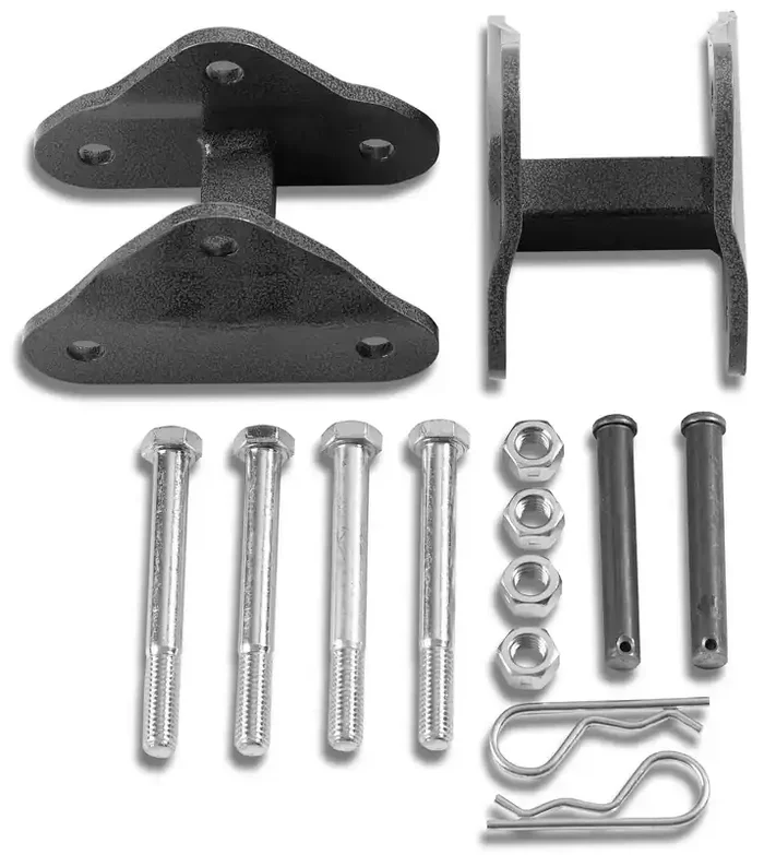 Warrior Products 159 Tow Bar Shackles in Gray for 76-86 Jeep CJ-7