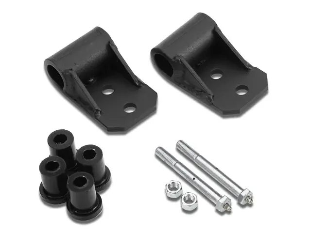 Warrior Products 403 2.5″ Front Frame Shackle Brackets with Bushings & Bolts for 76-86 Jeep CJ7