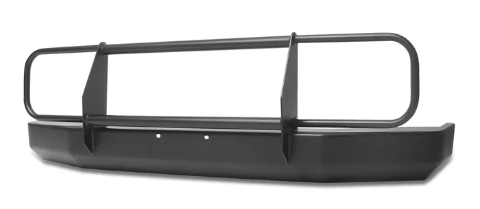 Warrior Products 56050 Front Rock Crawler Bumper with Brush Guard in Black for 84-01 Jeep Cherokee XJ