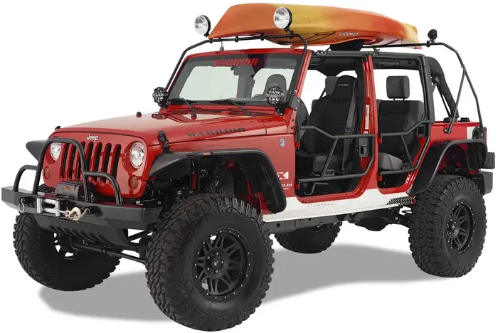 Warrior Products 871 Safari Canoe Rack for 97-06 Jeep Wrangler TJ & Unlimited