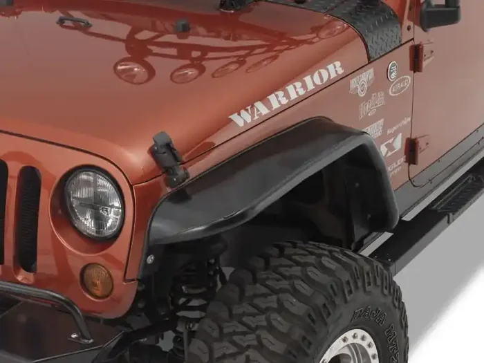 Warrior Products Front Tube Flares for 07-18 Jeep Wrangler JK