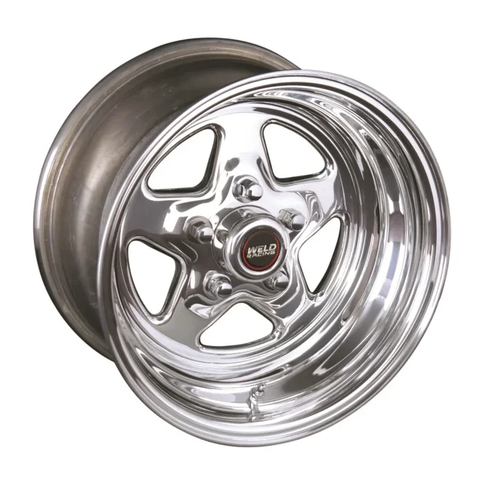 Weld Pro Star Polished Wheel – 15 ” x 3.5 ” – 5 x 4.5 ” Bolt Circle – 1.375 ” Back Spacing – 10.5 lbs