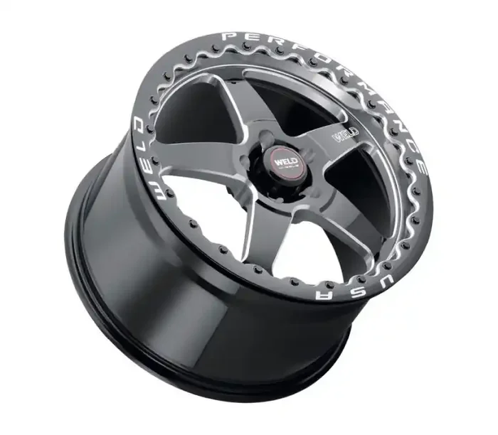 Weld S904 18×12 Ventura Beadlock 5×120 ET52 BS8.55 Gloss BLK MIL DIA 78.1 S90482022P52