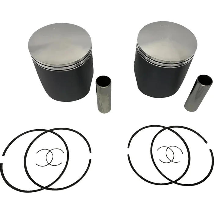 WOSSNER 0910-6674 K7081DA-2 Piston Kit Anodized 2 Stroke Piston Kit – 81.86 mm – Ski Doo 800 P-TEC Engine Type