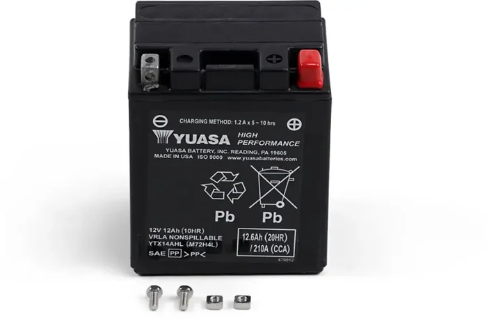 Yuasa AGM Maintenance-Free YTX14AHL Battery